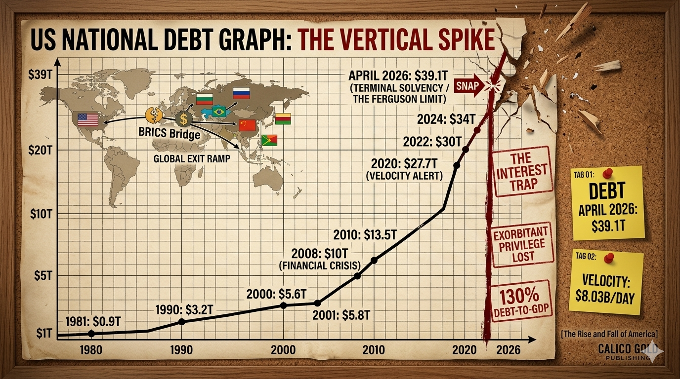 us national debt graph, rise and fall of america, history's warning, america in the crosshairs of collapse, james c tanner