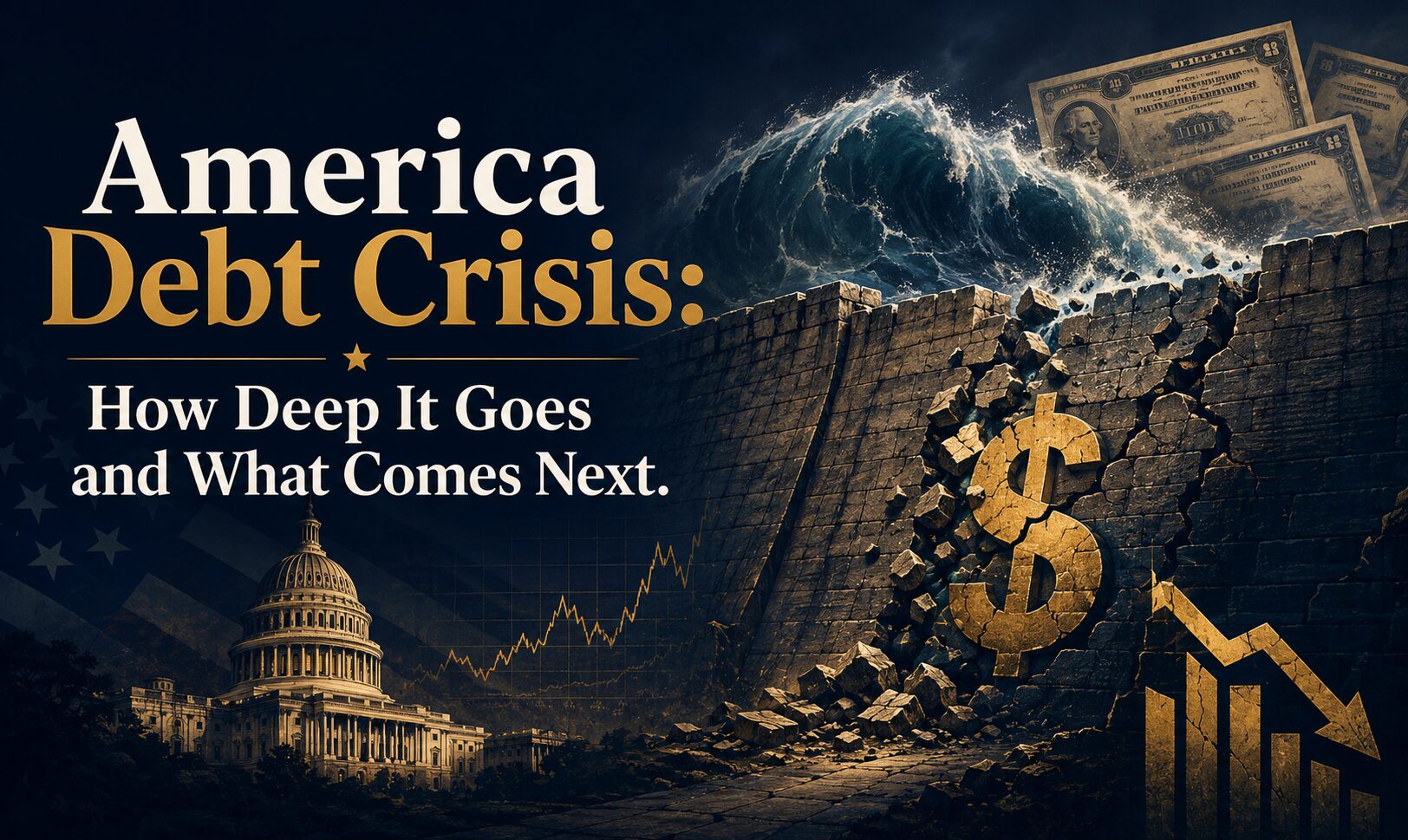 america debt crisis, us national debt crisis, america debt crisis 2026, national debt out of control, us debt crisis warning signs, america going broke, federal debt crisis, us debt ceiling crisis, national debt burden america, america fiscal crisis, calico gold publishing, james c. tanner, the collapse indicators, america debt crisis what comes next, us interest payments defense budget, national debt tipping point, america debt spiral, us treasury crisis, dollar debt crisis america, federal deficit crisis