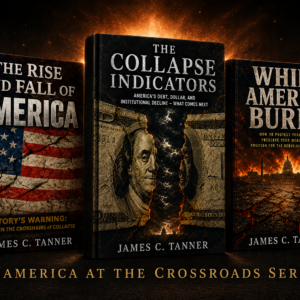 america at the crossroads series, the rise and fall of america, the collapse indicators, while america burns, james c. tanner