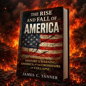 american decline, rise and fall of america, james c tanner, america at the crossroads, historical patterns, empire collapse, us national debt, institutional erosion, de-dollarization